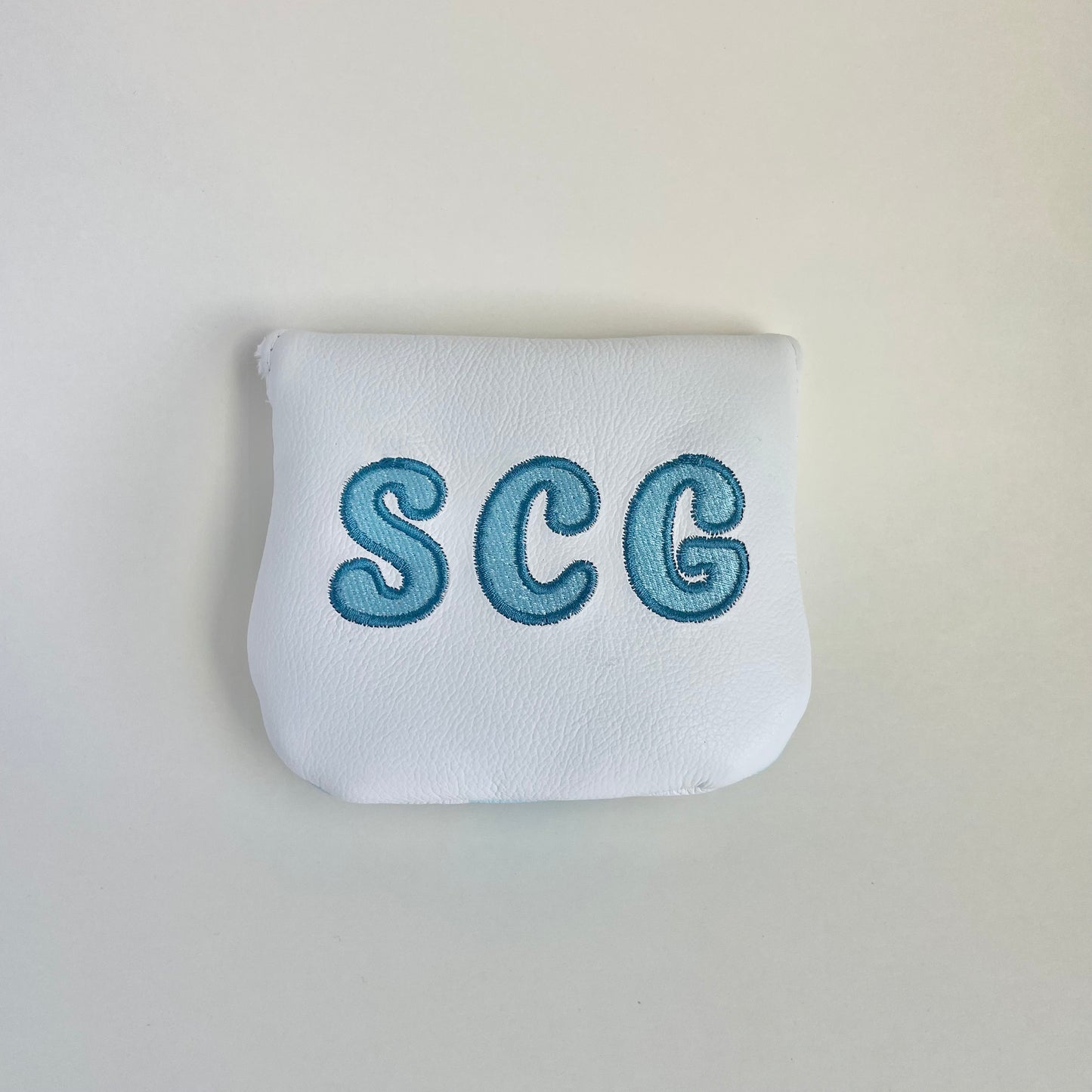 Atlantic Blue Checkered Mallet Putter Headcover