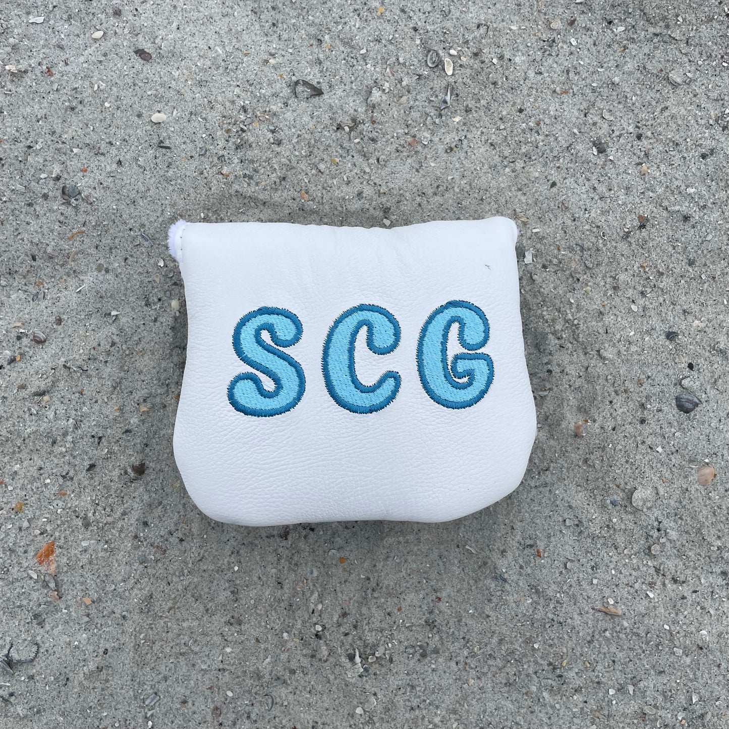 Atlantic Blue Checkered Mallet Putter Headcover