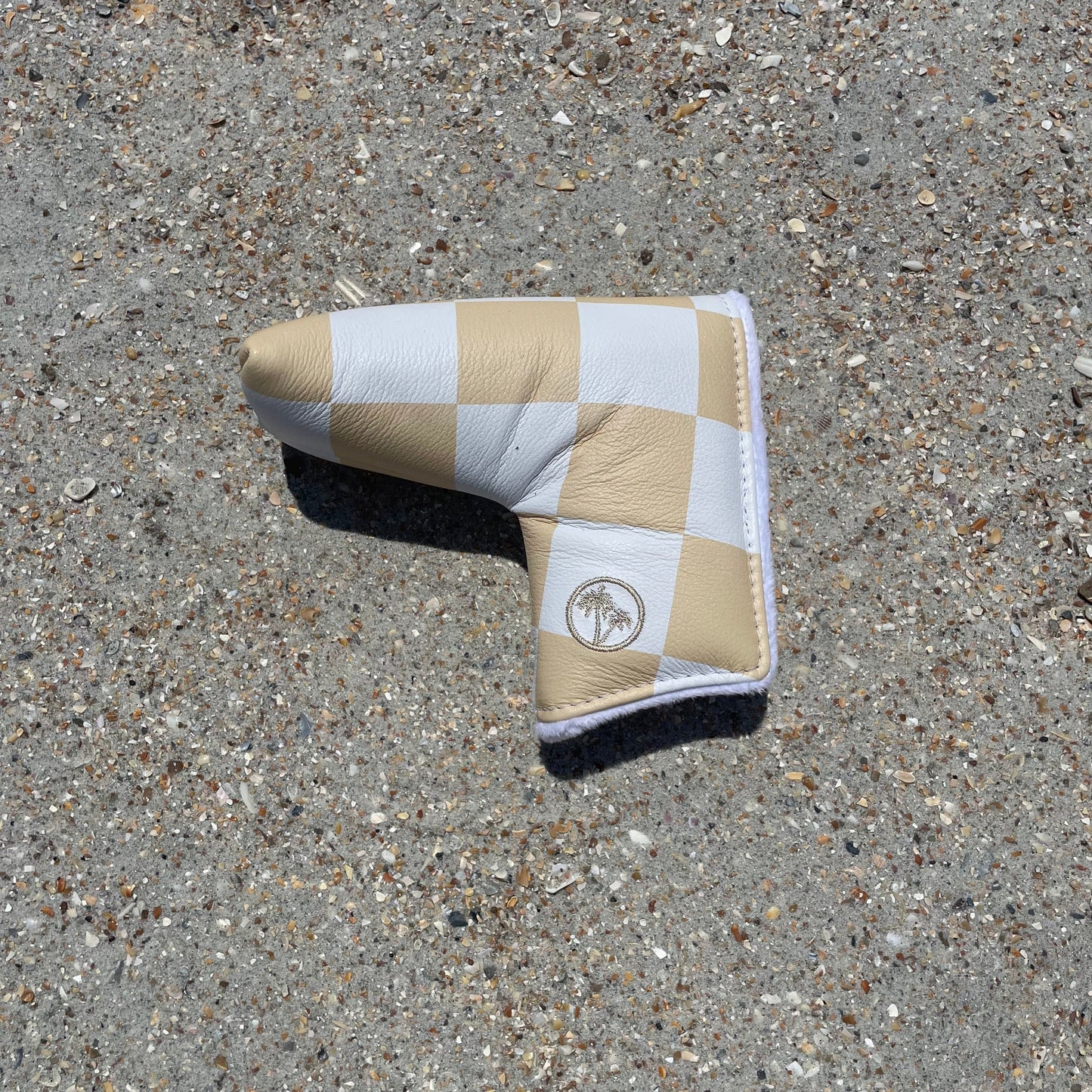 Sandy Classic Checkered Blade Putter Headcover