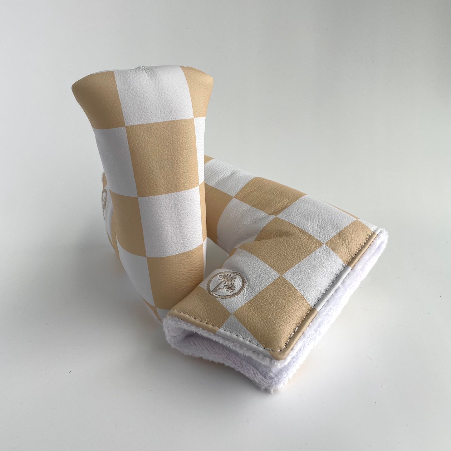 Sandy Classic Checkered Blade Putter Headcover