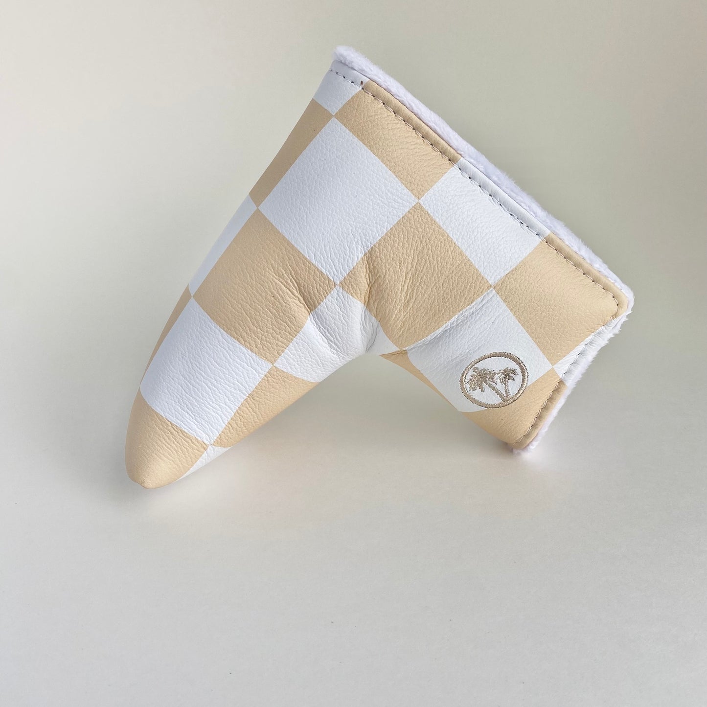 Sandy Classic Checkered Blade Putter Headcover