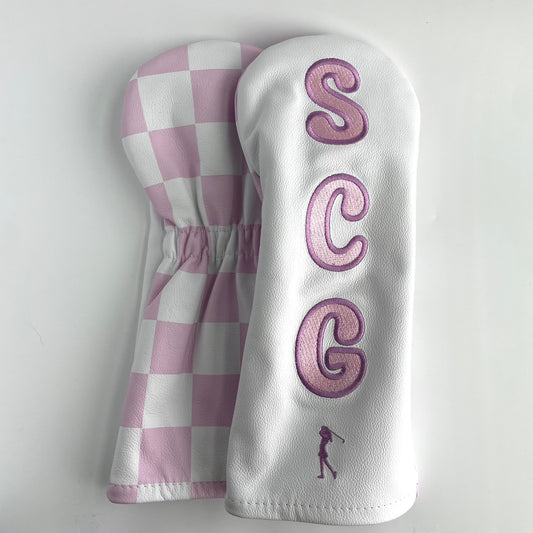 Pink Classic Checkered Driver Headcover