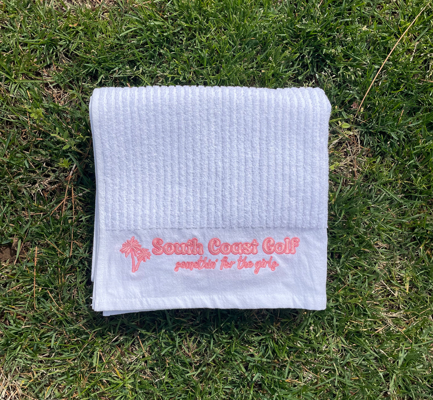 Pink Sunrise Caddie Towel