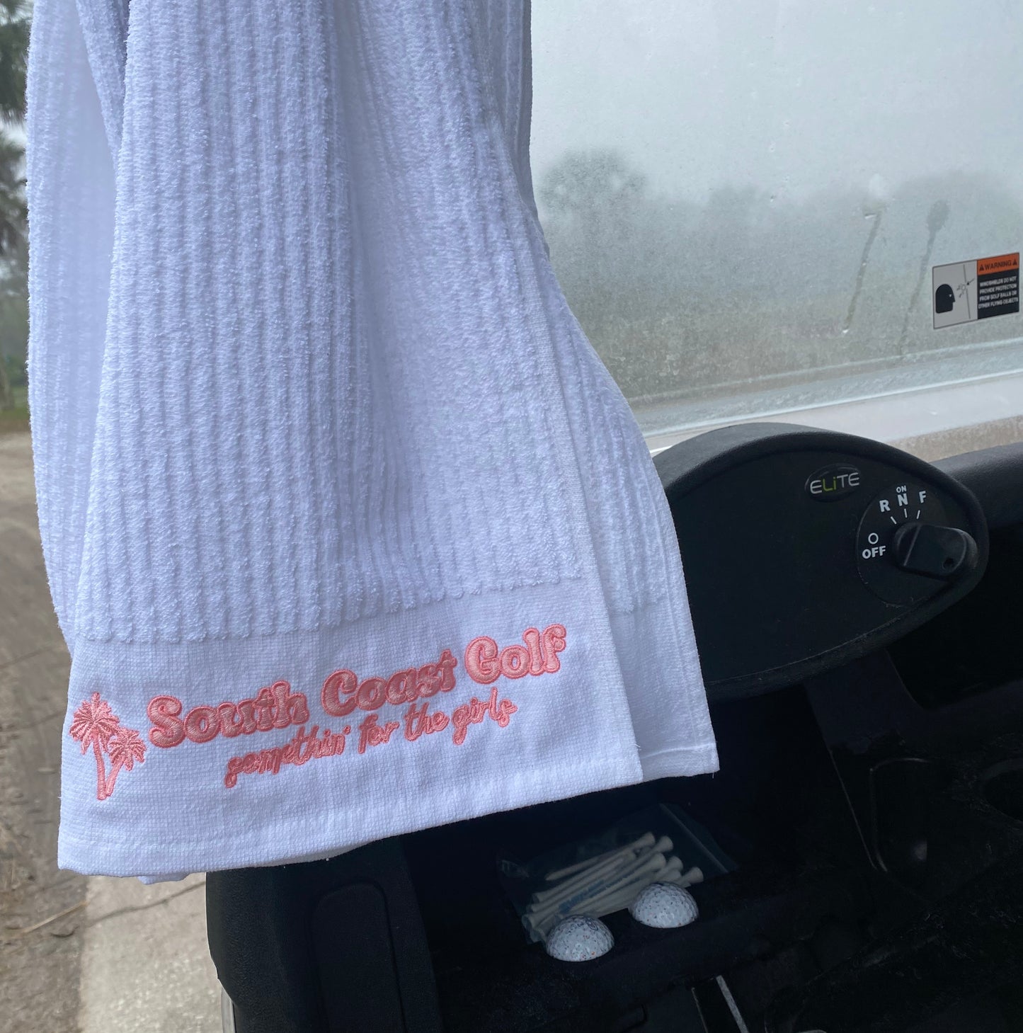 Pink Sunrise Caddie Towel